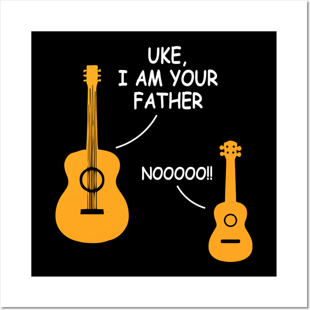 Uke, I Am Your Father Wall Art by sunima